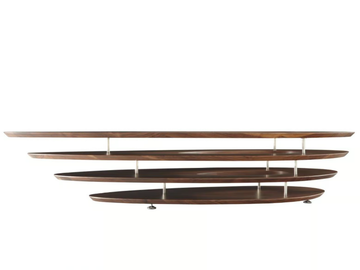 INTERSTICE - Low walnut coffee table by Ligne Roset - view 3